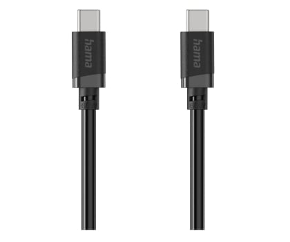 Kabel USB Hama Kabel ładujacy/data USB-C 60W 3m czarny