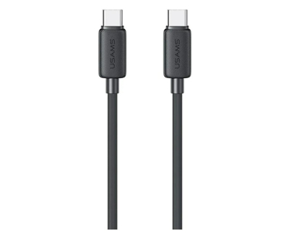 Kabel USB USAMS Kabel US-SJ691 60W USB-C do USB-C 1m czarny