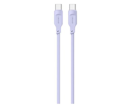 Kabel USB USAMS Kabel USB-C na USB-C 100W 1,2mPort Display purpurowy