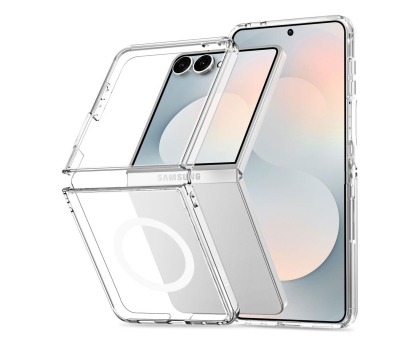 Etui / obudowa na smartfona Tech-Protect Flexair Hybrid Magsafe do Galaxy Z Flip 8 Clear