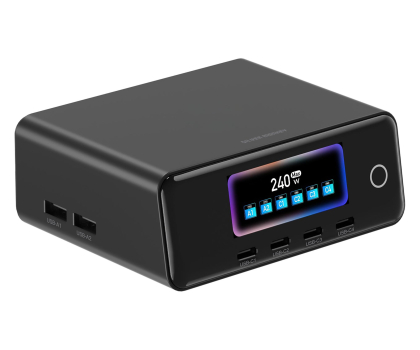 Ładowarka do smartfonów Silver Monkey Ładowarka Gan Pro Desk 240W PD Czarna