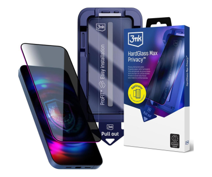 Folia / szkło na smartfon 3mk Hardglass Max Privacy do Apple iPhone 17 Pro
