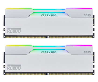 Pamięć RAM DDR5 KLEVV 32GB (2x16GB) 6000 CL30 Cras V White RGB