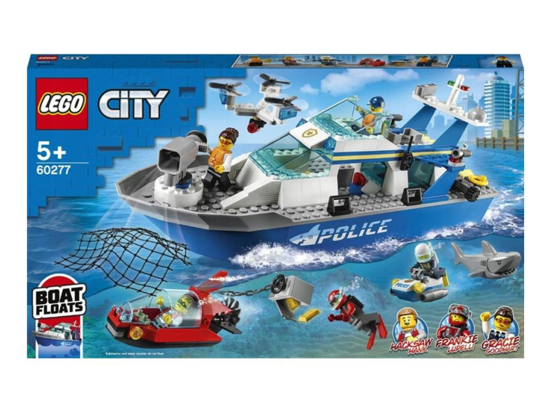 LEGO City 60277 Policyjna łódź patrolowa