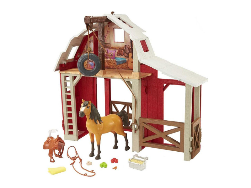 Mattel Mustang: Duch wolności stajnia + koń