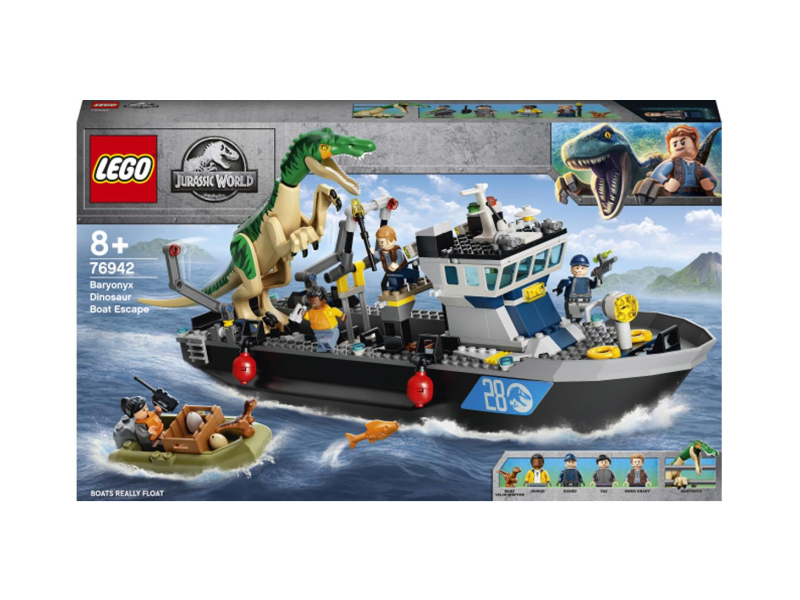 LEGO Jurassic World 76942 Barionyks i ucieczka łodzią