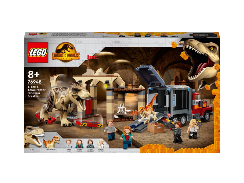 LEGO Jurassic World 76948 Ucieczka tyranozaura i atrociraptora