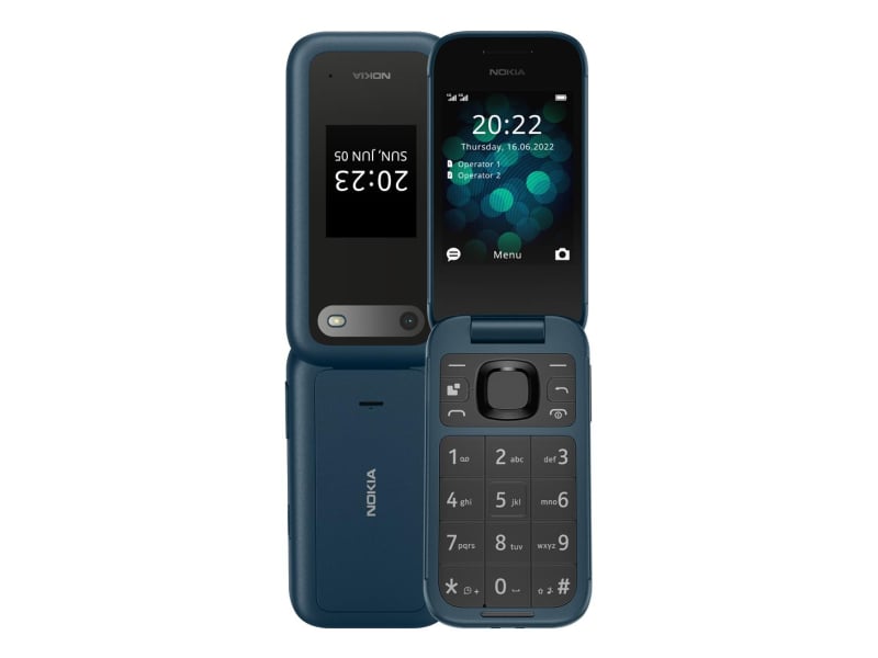 Nokia 2660 4G Flip Niebieski + Stacja Ładująca