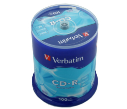 Płyta CD-R Verbatim 700MB/80min. Audio CD 52x CAKE 100szt.
