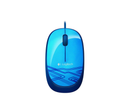 Myszka przewodowa Logitech M105 niebieska USB