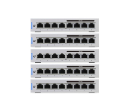 Switche Ubiquiti 8p UniFi US-8-60W (8x100/1000Mbit) 4xPoE (5 szt.)