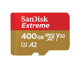 Karta pamięci microSD SanDisk 400GB microSDXC Extreme 160MB/s A2 C10 V30 UHS-I