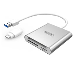 Czytnik kart USB Unitek USB-C - SD, Micro SD, CompactFlash, RS-MMC