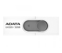 Pendrive (pamięć USB) ADATA 32GB UV220 biało-szary