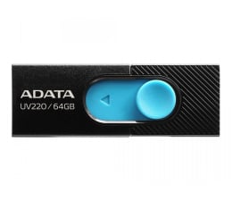 Pendrive (pamięć USB) ADATA 64GB UV220 czarno-niebieski
