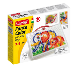 Zabawka plastyczna / kreatywna Quercetti Mozaika przenośna Fantacolor słonie 270 el.
