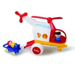 Zabawka dla małych dzieci Viking Toys Helikopter Ambulans z figurkami Jumbo