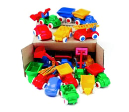 Zabawka dla małych dzieci Viking Toys Pojazdy w kartonie 18 el. MAXI zestaw przedszkolny