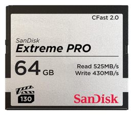 Karta pamięci CFast SanDisk 64GB Extreme PRO CFAST 2.0 525MB/s VPG130