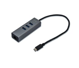 Hub USB i-tec USB-C Metal LAN HUB 3x USB 3.0 RJ-45 10/100/1000 Mb/s