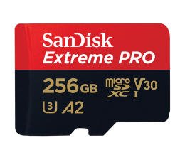 Karta pamięci microSD SanDisk 256GB microSDXC Extreme PRO 170MB/s A2 C10 V30