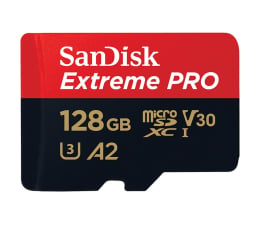 Karta pamięci microSD SanDisk 128GB microSDXC Extreme PRO 170MB/s A2 C10 V30