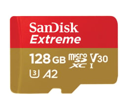 Karta pamięci microSD SanDisk 128GB microSDXC Extreme 160MB/s A2 C10 V30 UHS-I