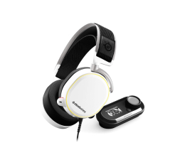 Słuchawki przewodowe SteelSeries Arctis Pro + GameDAC białe