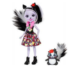 Lalka i akcesoria Mattel Enchantimals Lalka ze zwierzątkiem Sage Skunk