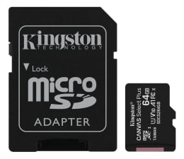 Karta pamięci microSD Kingston 64GB microSDXC Canvas Select Plus 100MB/s