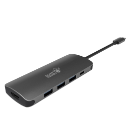 Przejściówka Silver Monkey Adapter USB-C - HDMI, 3x USB, USB-C (zasilanie PD)