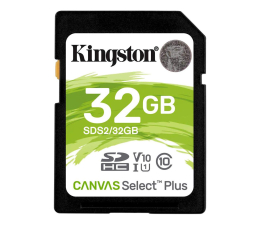 Karta pamięci SD Kingston 32GB Canvas Select Plus odczyt 100MB/s