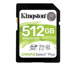 Karta pamięci SD Kingston 512GB Canvas Select Plus odczyt 100MB/s