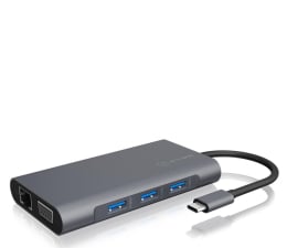 Stacja dokująca do laptopa ICY BOX USB-C - USB, HDMI, VGA, RJ-45, PD 100W