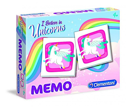 Gra dla małych dzieci Clementoni Memo Pocket Unicorn