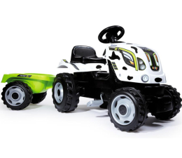 Jeździk/chodzik dla dziecka Smoby Traktor XL krówka z przyczepą