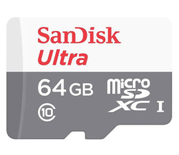 Karta pamięci microSD SanDisk 64GB microSDXC Ultra 100MB/s C10 UHS-I