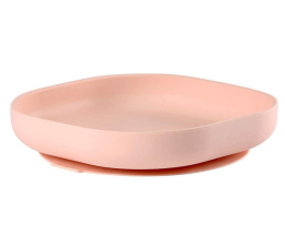 Miska / talerzyk dla dzieci Beaba Silikonowy talerzyk z przyssawką pink