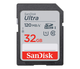 Karta pamięci SD SanDisk 32GB SDHC Ultra 120MB/s C10 UHS-I