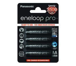 Bateria i akumulatorek Panasonic Eneloop Pro R6/AA 2500 mAh (4 sztuki)