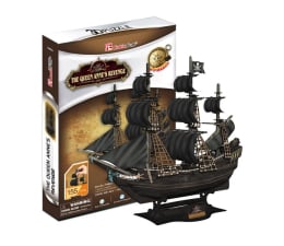 Puzzle do 500 elementów Cubic fun Puzzle 3D Okręt Zemsta królowej Anny