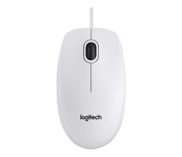 Myszka przewodowa Logitech B100 biała USB