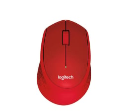 Myszka bezprzewodowa Logitech M330 Silent Plus (czerwona)