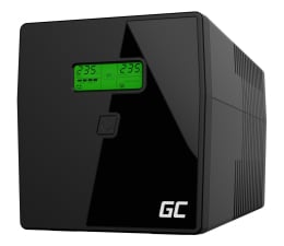 Zasilacz awaryjny (UPS) Green Cell UPS (1000VA/600W, 2xIEC, 2x Schuko, AVR, LCD)