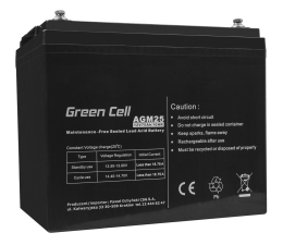 Akumulator do UPS Green Cell Akumulator AGM VRLA  12V 75Ah