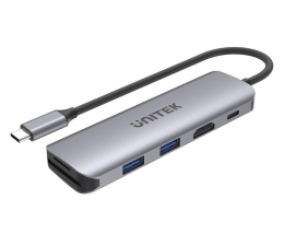 Hub USB Unitek HUB USB-C - 2x USB 3.1, HDMI, SD, PD 100W