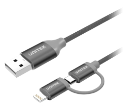 Kabel Lightning Unitek Kabel Lightning - USB/microUSB (MFI) 1m