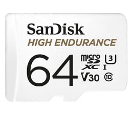 Karta pamięci microSD SanDisk 64GB microSDXC High Endurance UHS-I U3 V30
