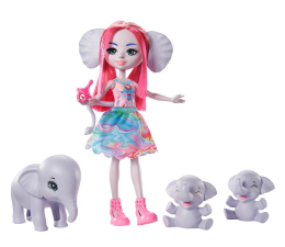 Lalka i akcesoria Mattel Enchantimals Rodzina Wielopak Słonie Esmeralda