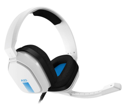Słuchawki przewodowe ASTRO A10 dla PS4, Xbox, PC biało niebieskie